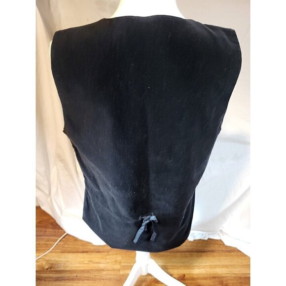 AJ Brandon Vest Black Velvet Size M‎ - Picture 4 of 5